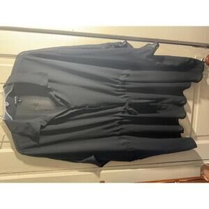 Torrid Women's Black Button-Up Blouse with Tie Waist 3 3X